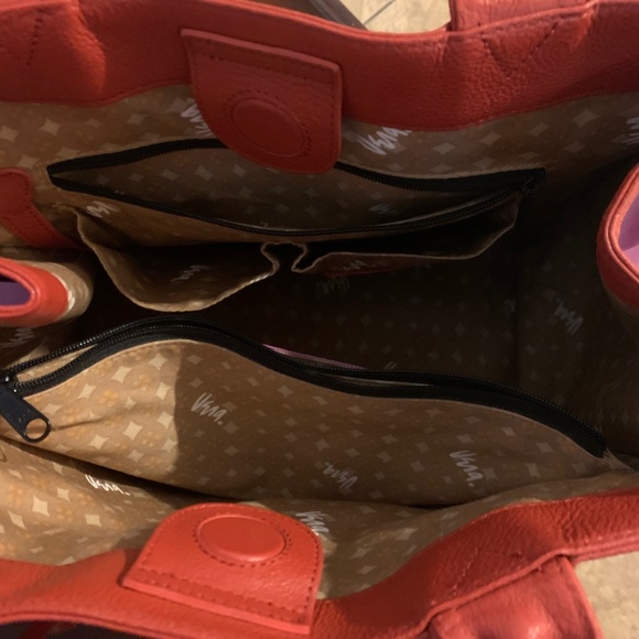 Brighton VERA TROPICS TOTE PINK & ORANGE * GENTLY USED* - Picture 2 of 5